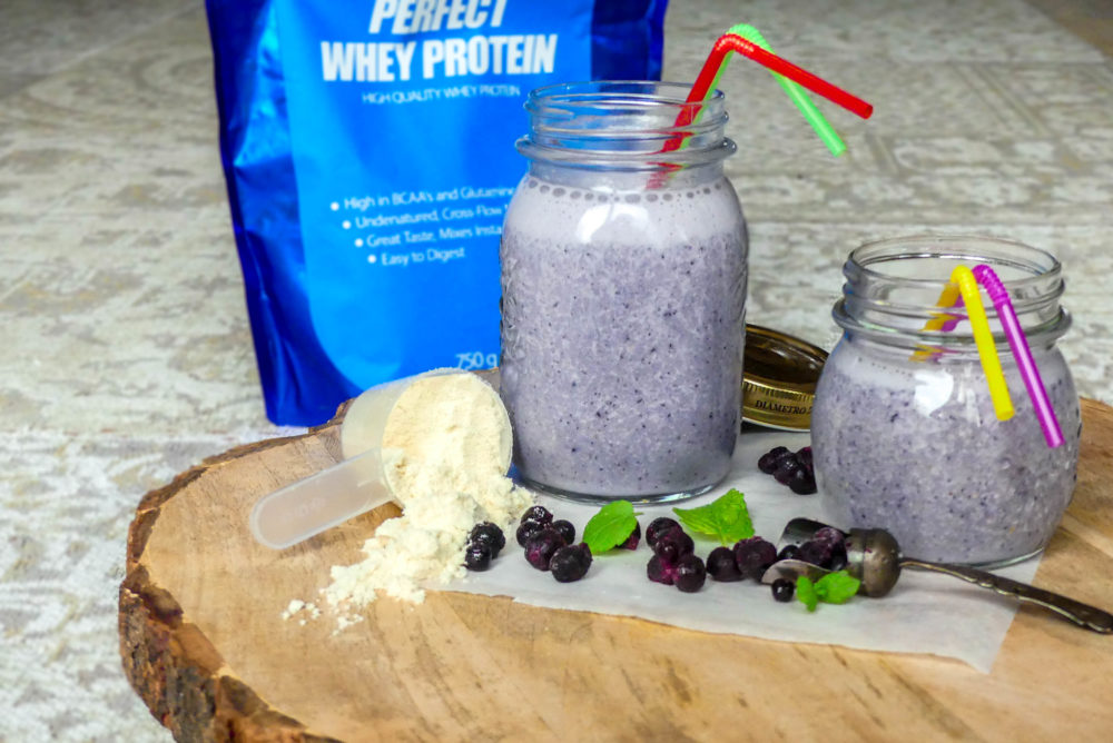 blueberry protein shake maken