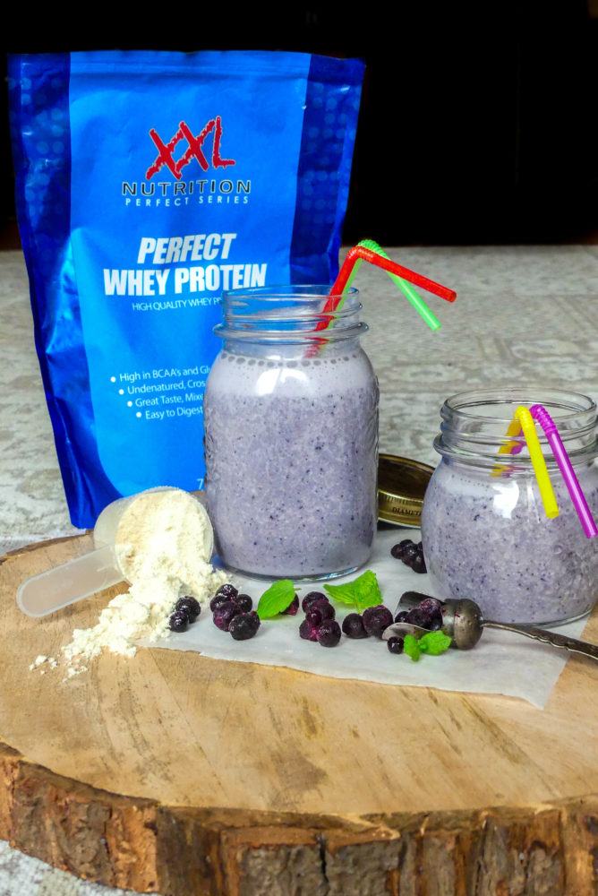 blueberry protein shake recept