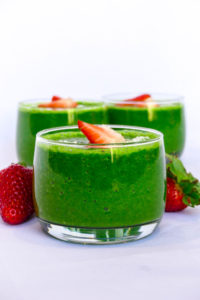 Groene spinazie smoothie