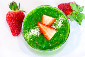 Groene spinazie smoothie